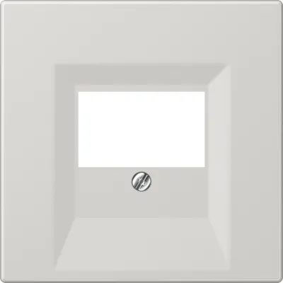 JUNG Abdeckung TAE | Zentralplatte | Schraubbefestigung | Duroplast | lichtgrau | glänzend