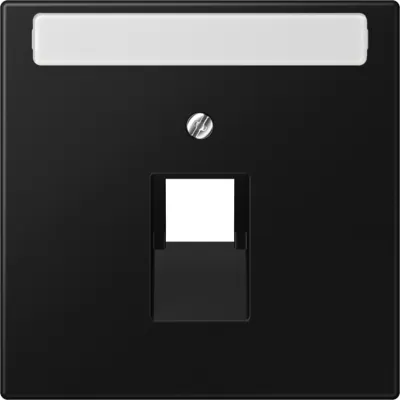 JUNG Abdeckung LS969-1NAUASWM für IAE/UAE Anschlussdose | 1fach | Beschriftungsfeld | Thermoplast matt | 70x70 mm