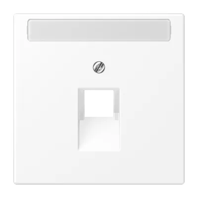 JUNG Abdeckung LS969-1NAUAWWM | für UAE Anschlussdose 1-fach | Beschriftungsfeld | schneeweiß matt | 70x70mm
