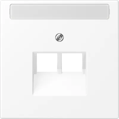 JUNG Abdeckung für IAE/UAE-Anschlussdose LS969-2NAUAWWM | 2-fach | Unterputz | Kunststoff matt | weiß
