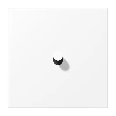 JUNG Abdeckung Kipphebel AL12-0WWMK07 | Aluminium matt | schneeweiß RAL 9016 | 70x70mm | IP2X | für Bussystem-Taster