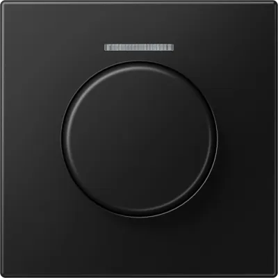 JUNG Abdeckung Drehknopf LS 1940 KO5 SWM für KNX Drehsensor | Dimmer | Lichtleiter | Duroplast | matt | graphitschwarz