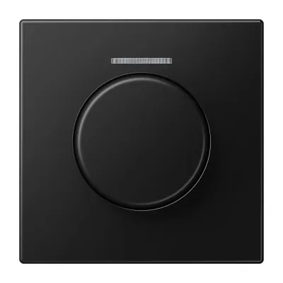 JUNG Abdeckung Drehknopf LS 1940 KO5 SWM für KNX Drehsensor | Dimmer | Lichtleiter | Duroplast | matt | graphitschwarz