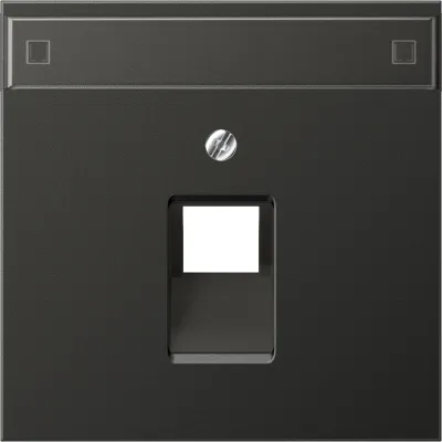 JUNG Abdeckung für IAE/UAE-Anschlussdose AL2969-1NAUAAN | 1-fach | Beschriftungsfeld | Aluminium matt | anthrazit