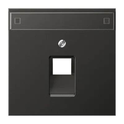 JUNG Abdeckung für IAE/UAE-Anschlussdose AL2969-1NAUAAN | 1-fach | Beschriftungsfeld | Aluminium matt | anthrazit