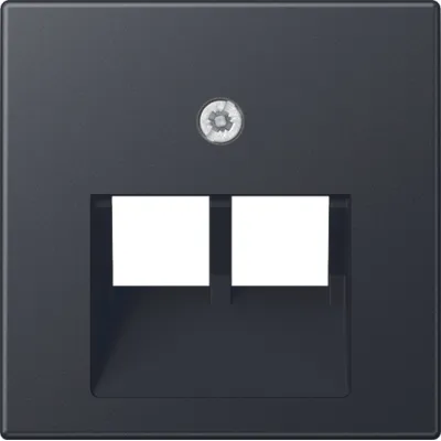 JUNG Abdeckung für IAE/UAE-Anschlussdose A569-2BFPLUAANM | 2x8-polig | Duroplast | anthrazit matt