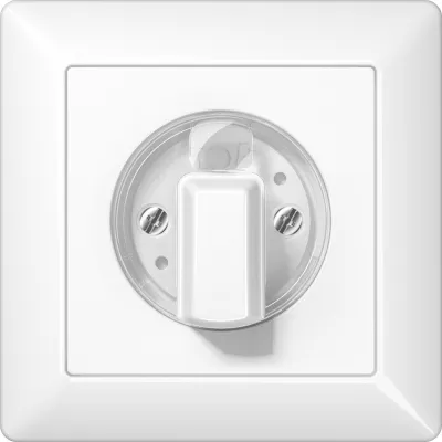 JUNG Abdeckung AS1541WW | Drehschalter Jalousie Schaltuhren | Duroplast IP44 alpinweiß