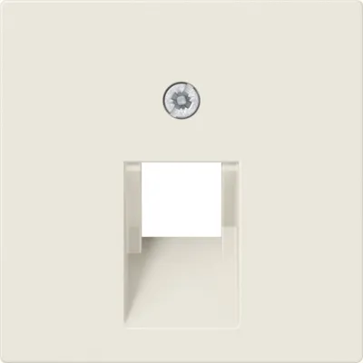 JUNG Abdeckung für UAE/IAE-Dose A 569-1 BFPLUA | 1-fach RJ45 | bruchsicher Thermoplast | glänzend | cremeweiß RAL 1013