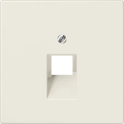 JUNG Abdeckung LS969-1UA | für IAE/UAE-Dose | 1x8-polig | Duroplast | cremeweiß glänzend | Aufputz