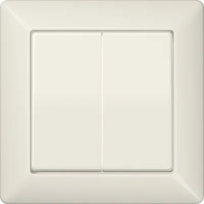 JUNG Wippe für Serienschalter AS590-5 | Abdeckung Vollplatte | Duroplast glänzend | IP44 | cremeweiß RAL1013