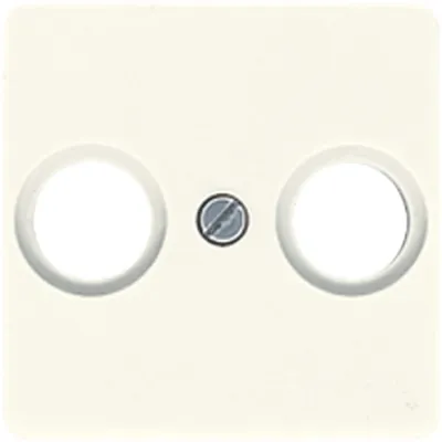 JUNG Abdeckung Antennen-Steckdose 1-fach Koax | Duroplast glänzend | cremeweiß RAL1013