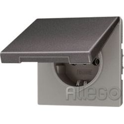 Jung AL1520KIKLAN SCHUKO Steckdose m.Klappd.KI