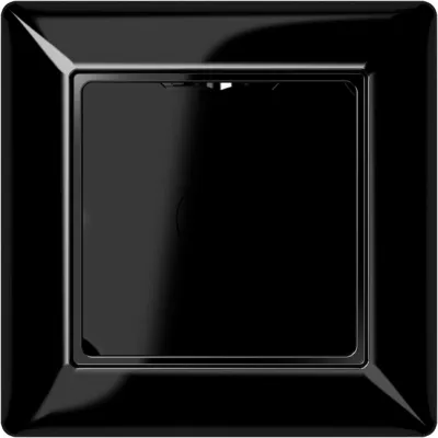 JUNG Aufputz-Kappe 1-fach AS581ASW | AP-Gehäuse für Unterputzgeräte Serie A 500 | Duroplast glänzend | schwarz