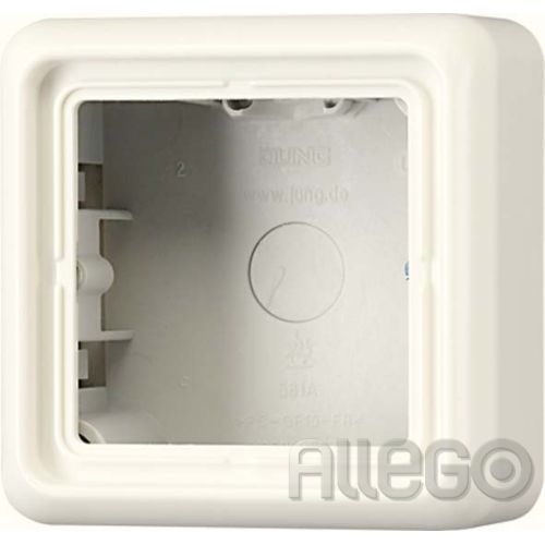 Bild: Jung AP-Kappe 1-fach ws angeformter Rahmen CD 581 A W