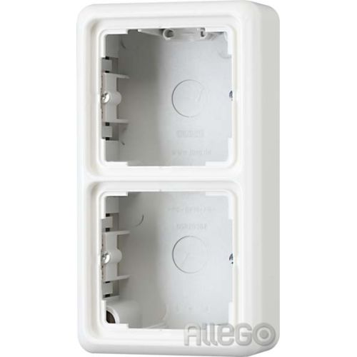 Bild: Jung AP-Kappe 2-fach aws angeformter Rahmen CD 582 A WW
