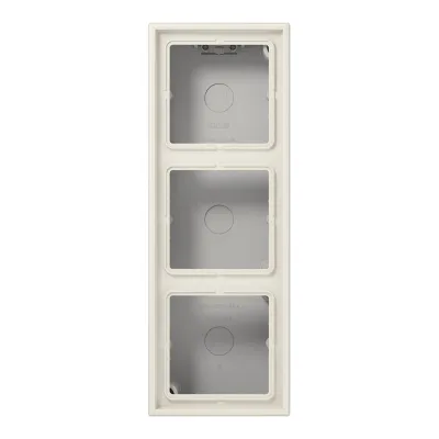 Jung AP-Kappe LS583AW mit Rahmen 3fach