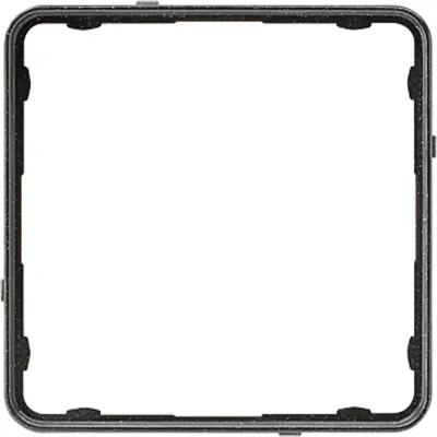 JUNG Applikationsrahmen CDP81SWM | Rahmen CD plus | schwarz-metallic | Thermoplast | glänzend | RAL 7021 | halogenfrei