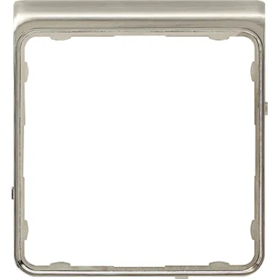 JUNG Applikations-Segment CDP82ES | CD plus Rahmen | Edelstahl galvanisiert | Thermoplast | glänzend | halogenfrei