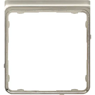 JUNG Applikations-Segment CDP82ES | CD plus Rahmen | Edelstahl galvanisiert | Thermoplast | glänzend | halogenfrei