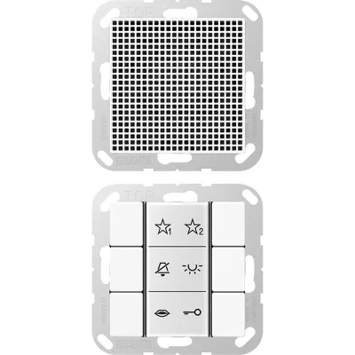 JUNG Audio-Innenstation SIAIA6WW | Gegensprechanlage für Serie AS/A | 2-Draht Bus | Aufputz | Freisprechen | Weiß