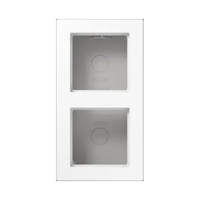 JUNG Aufputzgehäuse 2-fach A 5582 BF A WW | Kunststoff Thermoplast | IP2X | schlagfest | alpinweiß RAL 9016