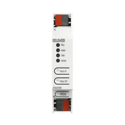 JUNG Bereichs-/Linienkoppler 21420 1S R KNX | REG-Gehäuse | 1 TE | galvanische Trennung | Data Secure | Hutschiene
