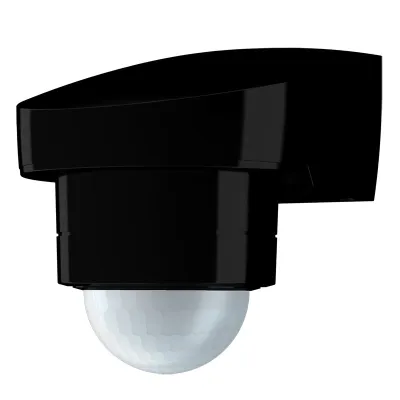 JUNG Bewegungsmelder BM240S1ASW | 240° Aufputz | IP54 | 230V | max. 1000W | Unterkriechschutz | vernetzbar | schwarz