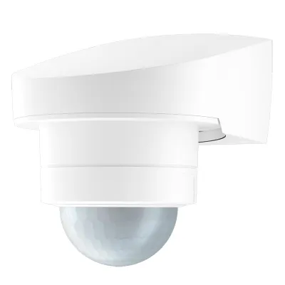 JUNG Bewegungsmelder BM240S1AWW | 240° Erfassungswinkel | Aufputz | 230V | IP54 | max. 1000W | Unterkriechschutz | weiß