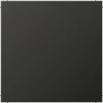 JUNG Blindabdeckung AL2994BAN | Abdeckung mit Tragring | Aluminium matt | Klemmbefestigung | IP44 | anthrazit