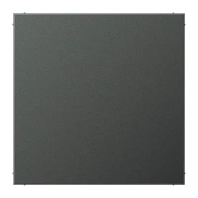 JUNG Blindabdeckung AL2994BAN | Abdeckung mit Tragring | Aluminium matt | Klemmbefestigung | IP44 | anthrazit