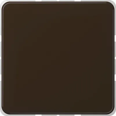 JUNG Blindabdeckung CD594-0BR | Abdeckung mit Tragring | Kunststoff Thermoplast | glänzend | IP44 | braun RAL 8022