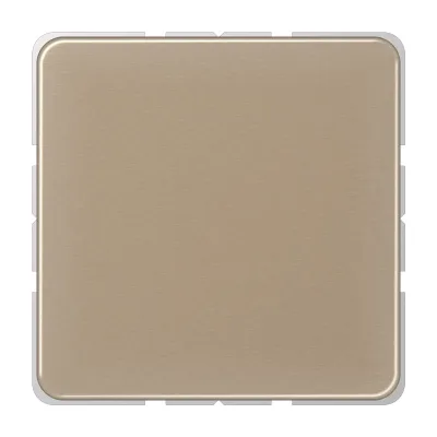 JUNG Blindabdeckung CD594-0GB | Blind-Abdeckung CD500 Serie | Metall Aluminium eloxiert | Klemmbefestigung | gold-bronze