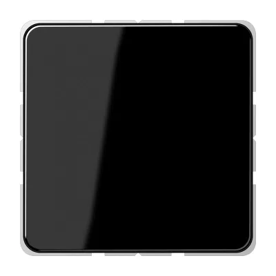 JUNG Blindabdeckung CD594-0SW | schwarz glänzend | IP44 | für CD 500 | Thermoplast | Klemmbefestigung