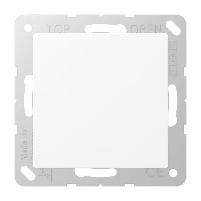 JUNG Blind-Abdeckung A594-0WWM | Blindplatte Thermoplast matt | 55x55 mm | IP44 | schneeweiß