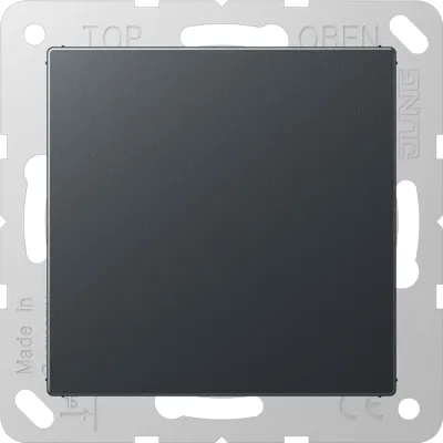 JUNG Blind-Abdeckung A594-0ANM | Abdeckung Serie A | Klemmbefestigung | Thermoplast matt | anthrazit