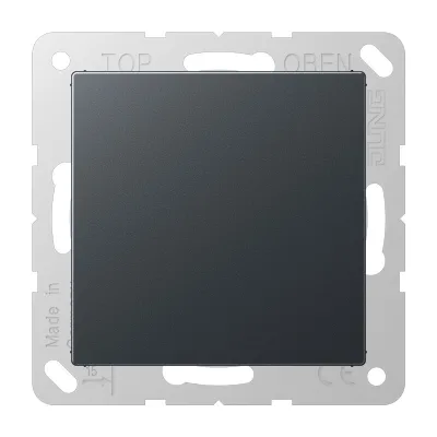 JUNG Blind-Abdeckung A594-0ANM | Abdeckung Serie A | Klemmbefestigung | Thermoplast matt | anthrazit