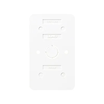 JUNG Bodenplatte 328-622WW | 2-fach für Aufputz-Steckdose 6020A/6020KIA | flammwidrig | Thermoplast | alpinweiß