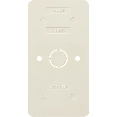 JUNG Bodenplatte 328-676 AP600 | flammwidrig | 2-fach | Thermoplast | horizontal & vertikal | glänzend | weiß