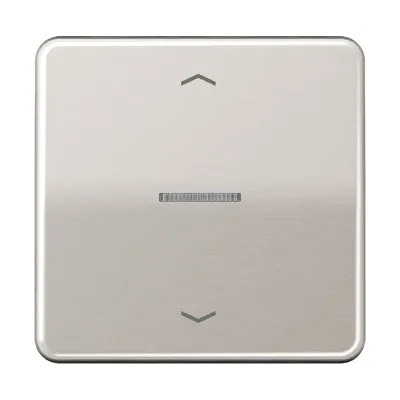 JUNG Taster 1-fach BT CD 17101 P PT | JUNG HOME | Funk-Bedienelement | Bluetooth | LED-Anzeige | Aluminium Platin | matt