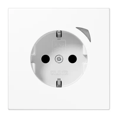 JUNG Smart Steckdose BTLS1521SWW | SCHUKO Unterputz | Bluetooth & Appsteuerung | Alexa & Google Assistant | alpinweiß