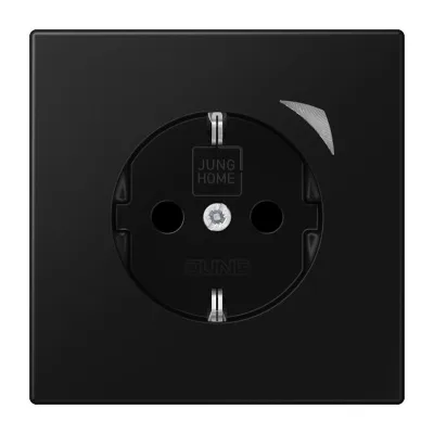 JUNG Smart Steckdose BTLS1521SESWM | Schuko Unterputz | Energiemessung | Bluetooth | 16A | graphitschwarz matt