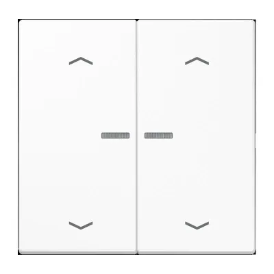 JUNG HOME Taster 2-fach BTLS17102PWW | Jalousie-Lichtsteuerung | Funk/Bluetooth | alpinweiß