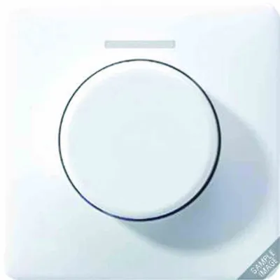 JUNG Abdeckung mit Lichtleiter CD1540KO5 für KNX Drehsensor | Dimmer | Duroplast glänzend | 67x67mm | cremeweiß