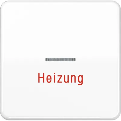 Jung Wippe CD590HWW Heizungsnotschalter | Kontrollwippe mit Lichtleiter | Duroplast | IP44 | alpinweiß | 67x67 mm