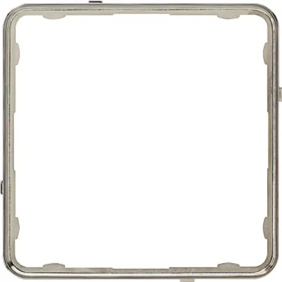 JUNG Applikationsrahmen CDP81ES | CD plus | Edelstahl Optik glänzend | Thermoplast | galvanisiert | halogenfrei