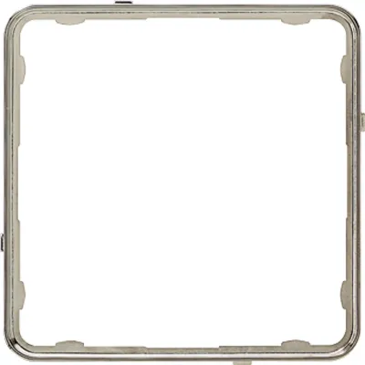 JUNG Applikationsrahmen CDP81ES | CD plus | Edelstahl Optik glänzend | Thermoplast | galvanisiert | halogenfrei