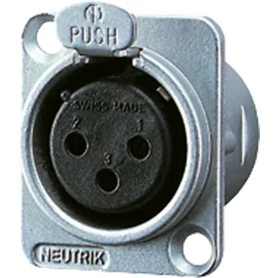 JUNG Chassissteckdose CXLR-D | XLR-kompatibel | Unterputz | Basiselement mit Gehäuse-Oberteil | halogenfrei | weiß