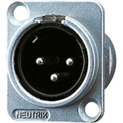 JUNG Chassisstecker CXLR-S | XLR-kompatibel | Einheitsgehäuse | Unterputz | Schraubbefestigung | halogenfrei | weiß