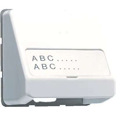 JUNG Datenanschlussgehäuse | Aufputz | UAE/IAE | Schriftfeld 23x59mm | Duroplast | alpinweiß