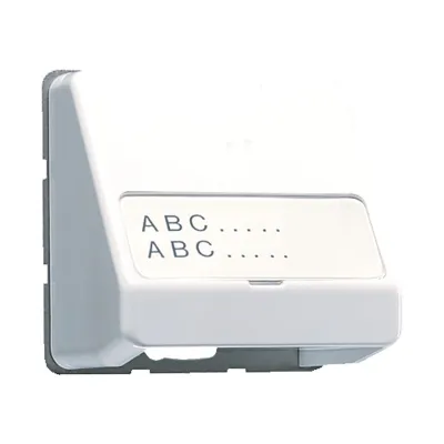 JUNG Datenanschlussgehäuse | Aufputz | UAE/IAE | Schriftfeld 23x59mm | Duroplast | alpinweiß